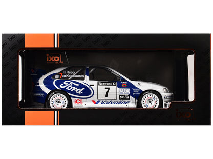 Ford Escort WRC #7 Juha Kankkunen - Juha Repo 2nd Place "RAC Rally" (1998) 1/18 Diecast Model Car by IXO Models