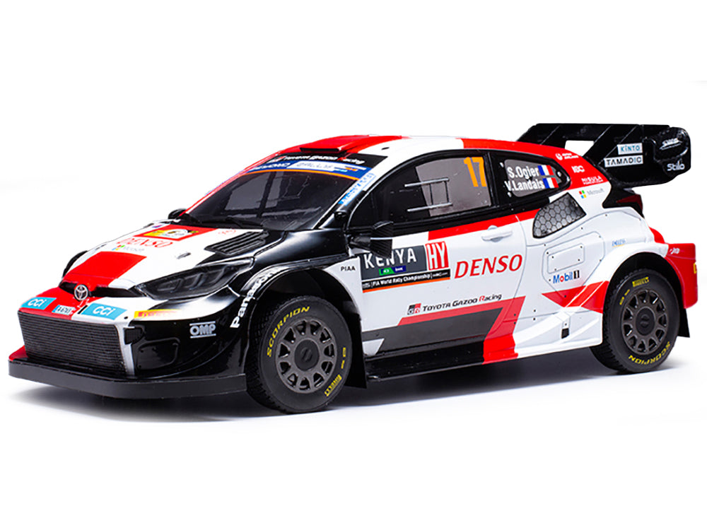 Toyota GR Yaris Rally1 Hybrid #17 Sebastien Ogier - Vincent Landais Winner "Safari Rally" (2023) 1/18 Diecast Model Car by IXO Models