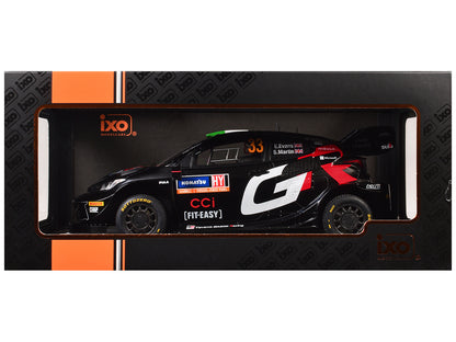 Toyota GR Yaris Rally1 Hybrid #33 Elfyn Evans - Scott Martin 2nd Place "Rally Sweden" (2024) 1/18 Diecast Model Car by IXO Models