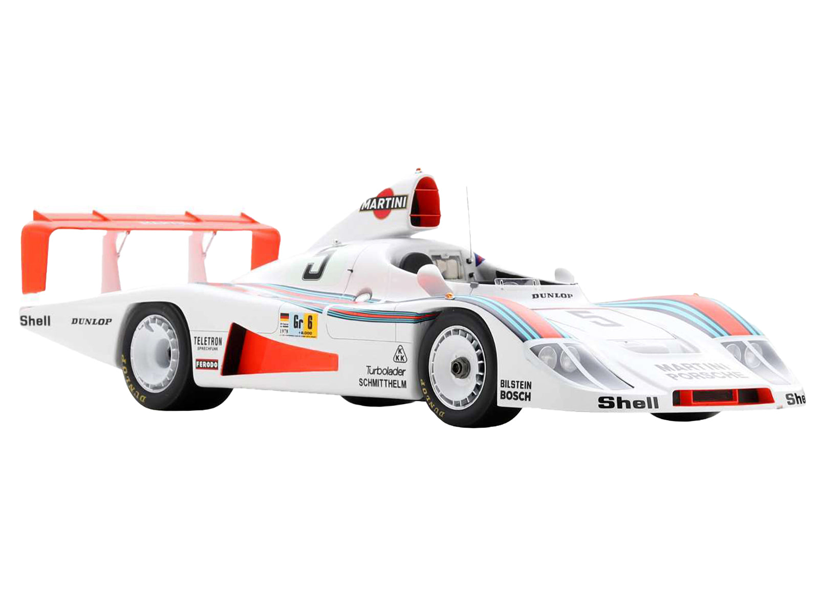 Porsche 936/78 #5 Jacky Ickx - Henri Pescarolo - Jochen Mass "Martini Racing Porsche System" "24 Hours of Le Mans" (1978) with Acrylic Display Case 1/18 Model Car by Spark-DiecastModeler.com