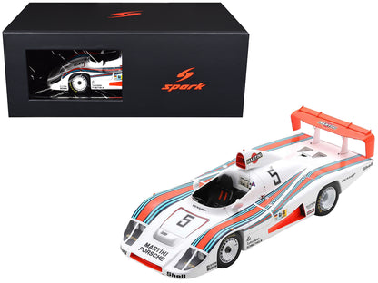 Porsche 936/78 #5 Jacky Ickx - Henri Pescarolo - Jochen Mass "Martini Racing Porsche System" "24 Hours of Le Mans" (1978) with Acrylic Display Case 1/18 Model Car by Spark-DiecastModeler.com