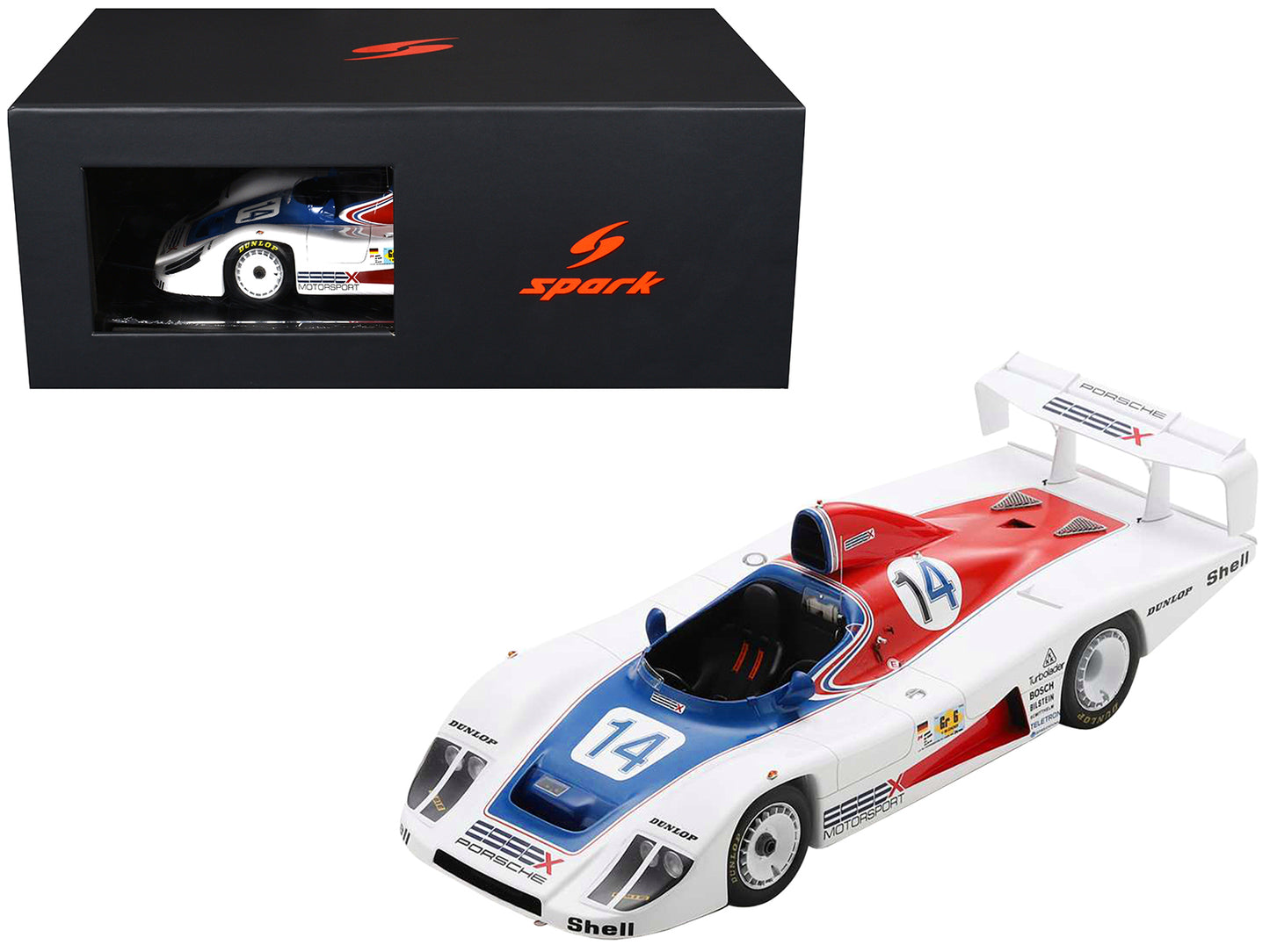 Porsche 936 #14 Bob Wollek - Hurley Haywood "Essex Motorsport Porsche" "24 Hours of Le Mans" (1979) with Acrylic Display Case 1/18 Model Car by Spark-DiecastModeler.com