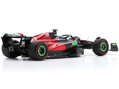 Alfa Romeo C43 #77 Valtteri Bottas "F1 Team KICK" Formula One F1 "Belgian GP" (2023) and Acrylic Display Case 1/18 Model Car by Spark
