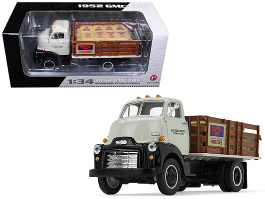 1952 GMC COE Stake Truck with Sack Load K & B Potato Farms Inc. 1/34 Diecast Model by First Gear-DiecastModeler.com