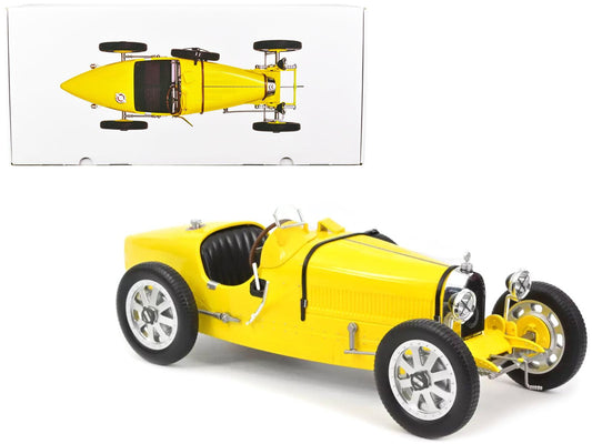 1925 Bugatti T35 Yellow 1/12 Diecast Model Car by Norev-DiecastModeler.com