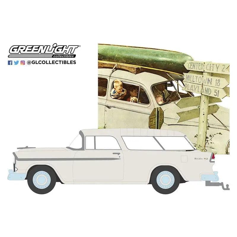1955 Chevrolet Nomad - 1:64 Scale Norman Rockwell Series 3-DiecastModeler.com