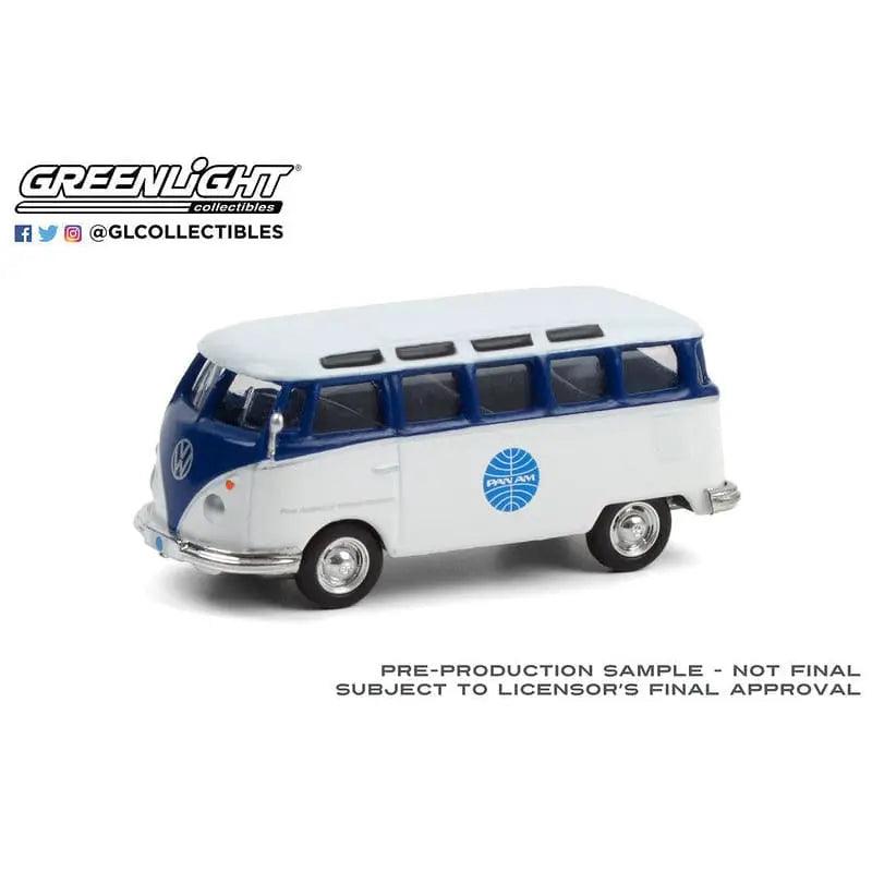 1964 Volkswagen Samba Bus Blue and White ’Pan Am Airways’-DiecastModeler.com