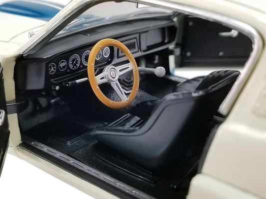 1965 Shelby GT 350R #7 "Stirling Moss" White with Blue Stripes Limited Edition to 516 pieces Worldwide 1/18 Diecast Model Car by ACME-DiecastModeler.com