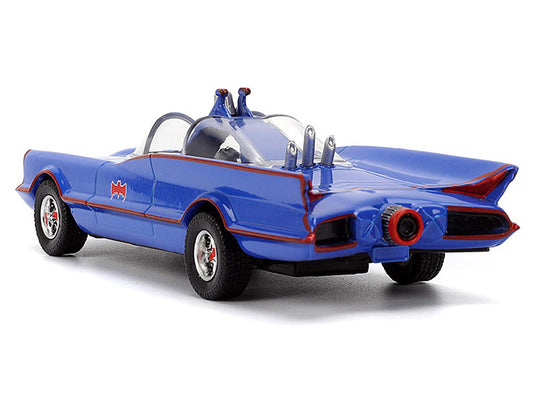 1966 Batmobile Blue "Batman" (1966-1968) Classic TV Series "Hollywood Rides" Series 1/32 Diecast Model Car by Jada-DiecastModeler.com