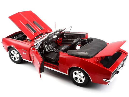 1967 Chevrolet Camaro SS 396 Convertible Red 1/18 Diecast Model Car by Maisto-DiecastModeler.com