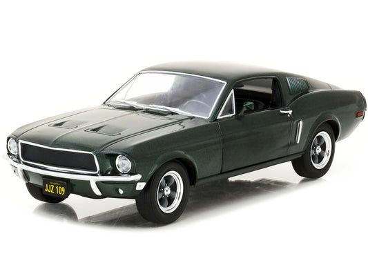 1968 Ford Mustang GT Fastback Highland Green Metallic 1/24 Diecast Model Car by Greenlight-DiecastModeler.com