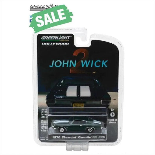 1970 Chevrolet Chevelle SS 396 Green -John Wick- (2014) Movie (CASE/6)-DiecastModeler.com
