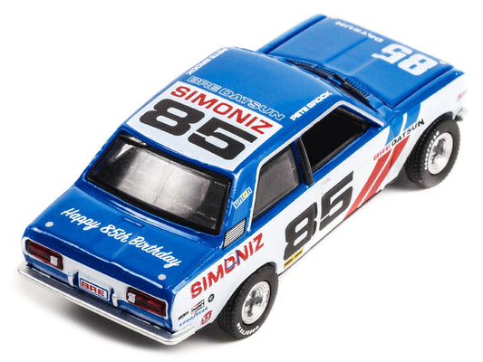 1972 Datsun 510 #85 BRE (Brock Racing Enterprises) "Happy 85th Birthday Peter Brock" "Hobby Exclusive" 1/64 Diecast Model Car by Greenlight-DiecastModeler.com
