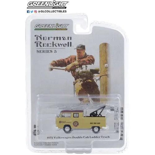 1972 Volkswagen Type 2 Double Cab Ladder Truck - 1:64 Scale Norman Rockwell Series 3-DiecastModeler.com