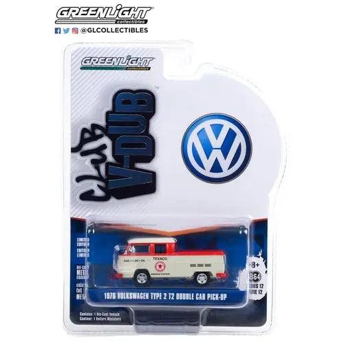 1976 Volkswagen T2 Type 2 Double Cab Pick-Up - Texaco Service - 1:64 scale-DiecastModeler.com