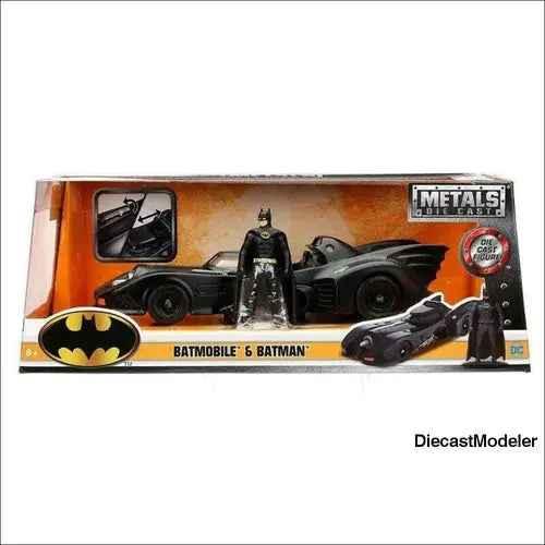 1989 Batmobile with Batman figure 1:24, diecast model car-DiecastModeler.com