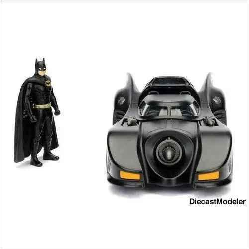 1989 Batmobile with Batman figure 1:24, diecast model car-DiecastModeler.com