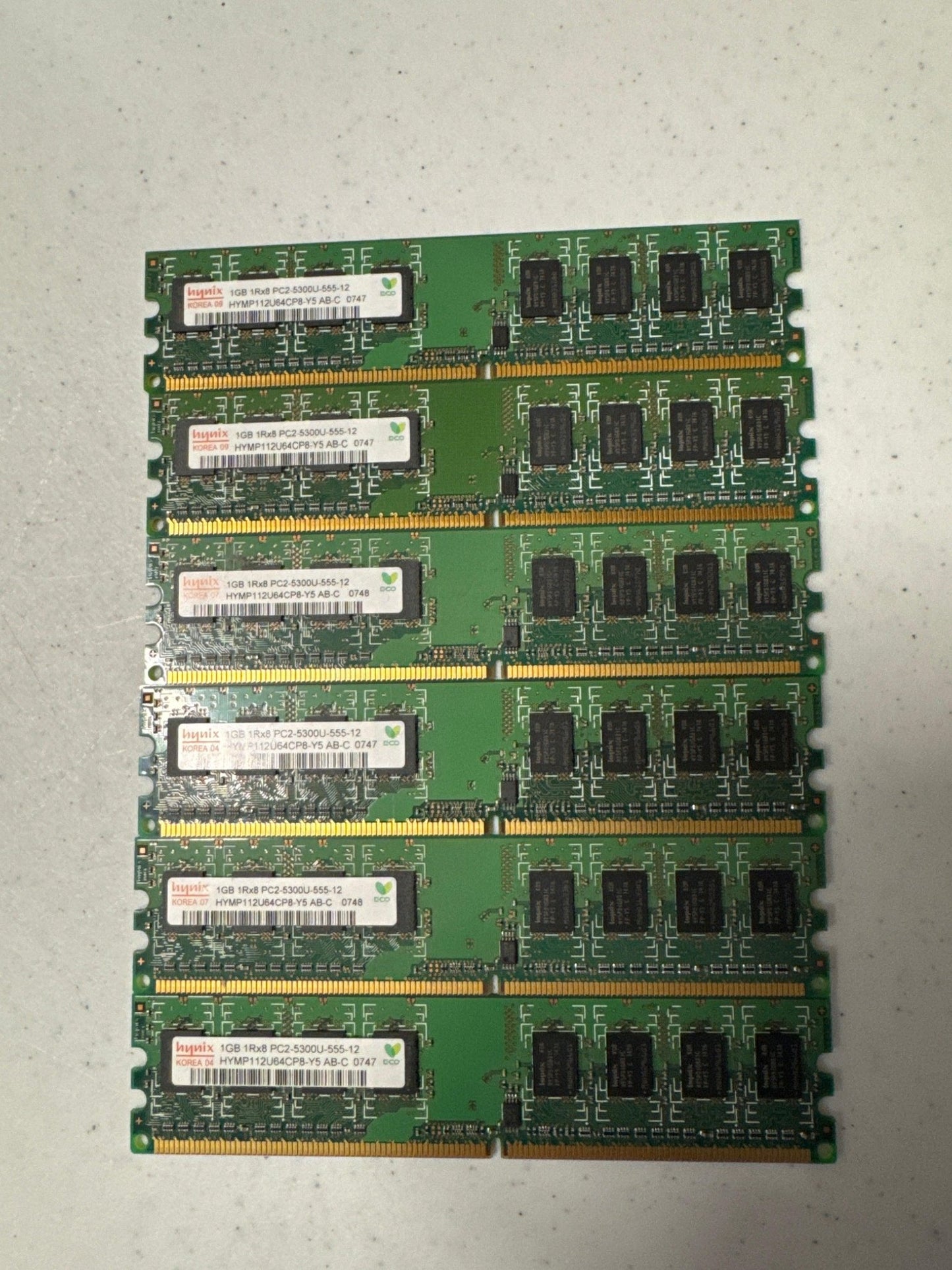 1GB memory 6 each-DiecastModeler.com