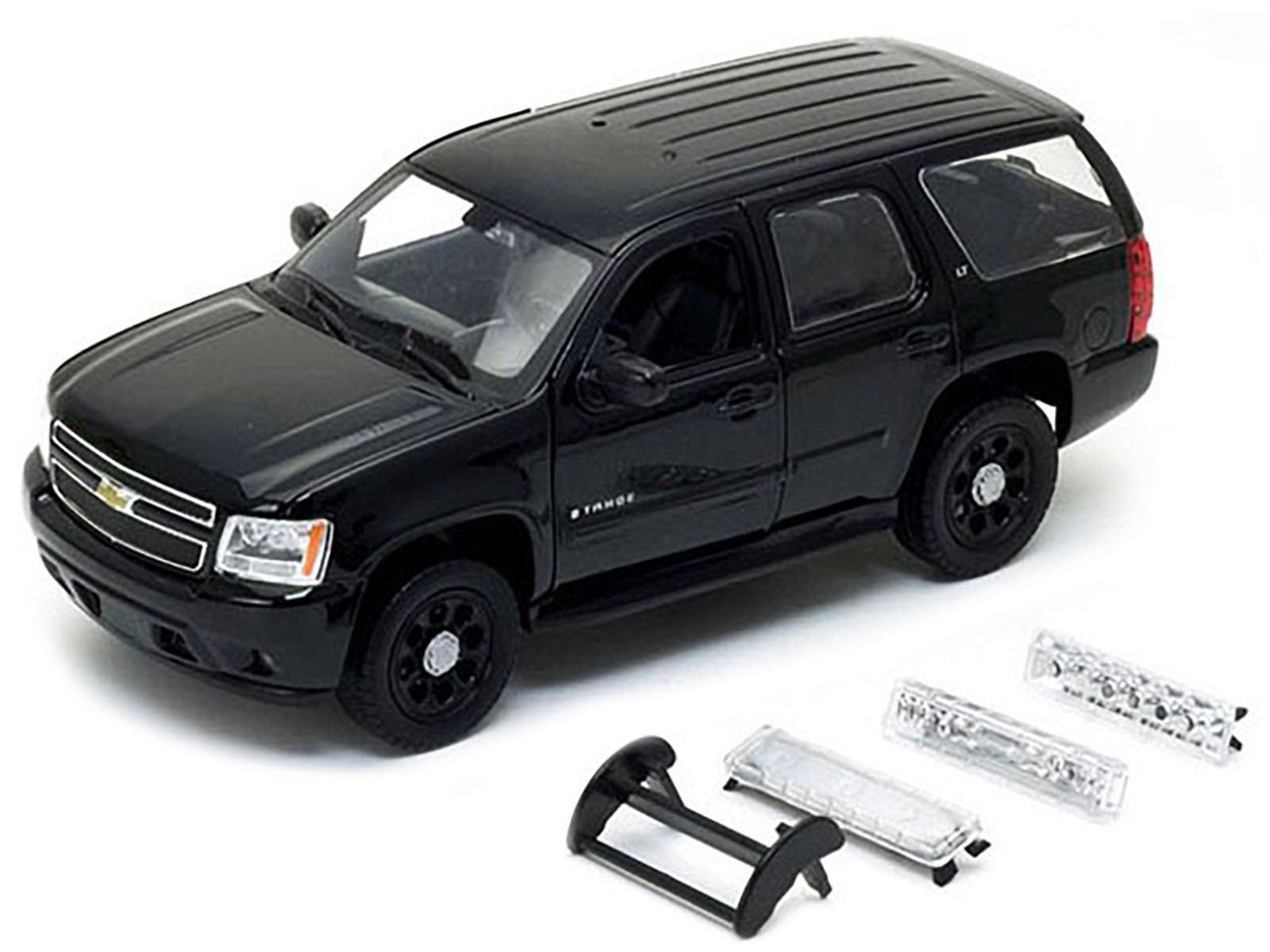 2008 Chevrolet Tahoe Unmarked Police Car Black 1/24 Diecast Model Car by Welly-DiecastModeler.com