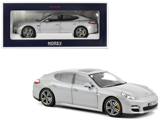 2009 Porsche Panamera Turbo Silver Metallic 1/18 Diecast Model Car by Norev-DiecastModeler.com