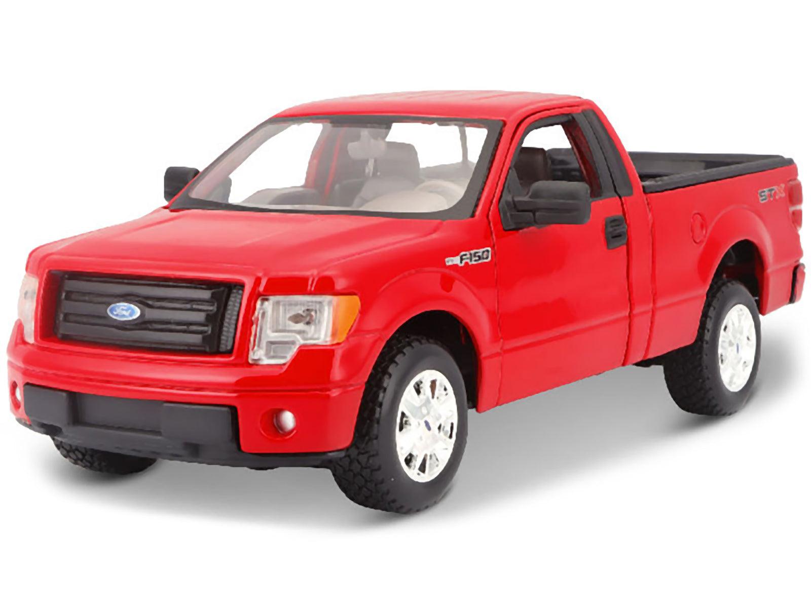 2010 Ford F-150 STX Pickup Truck Red 1/27 Diecast Model by Maisto-DiecastModeler.com