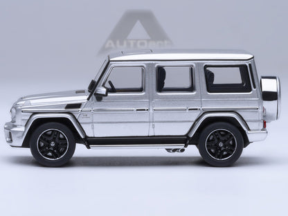 2017 Mercedes-Benz AMG G 63 Silver Metallic 1/64 Model Car by Autoart