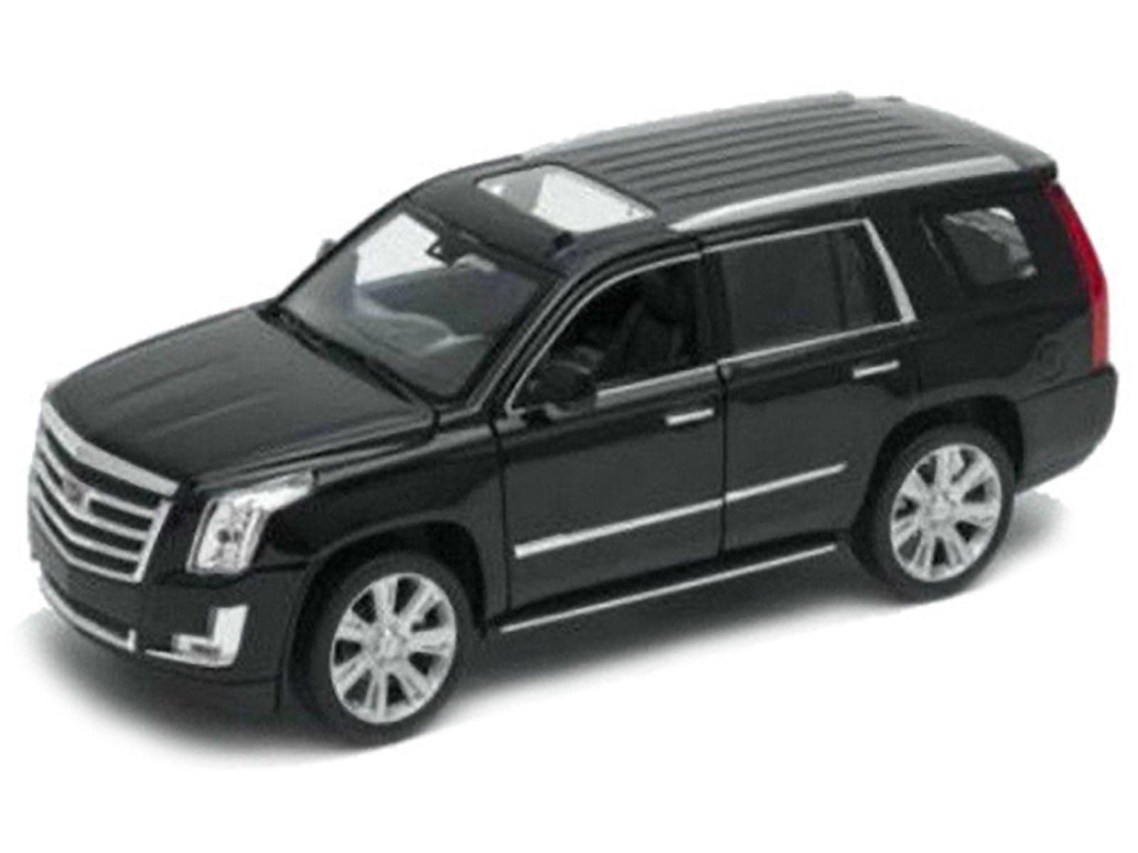 2017 Cadillac Escalade with Sunroof Black 1/24-1/27 Diecast Model Car by Welly-DiecastModeler.com