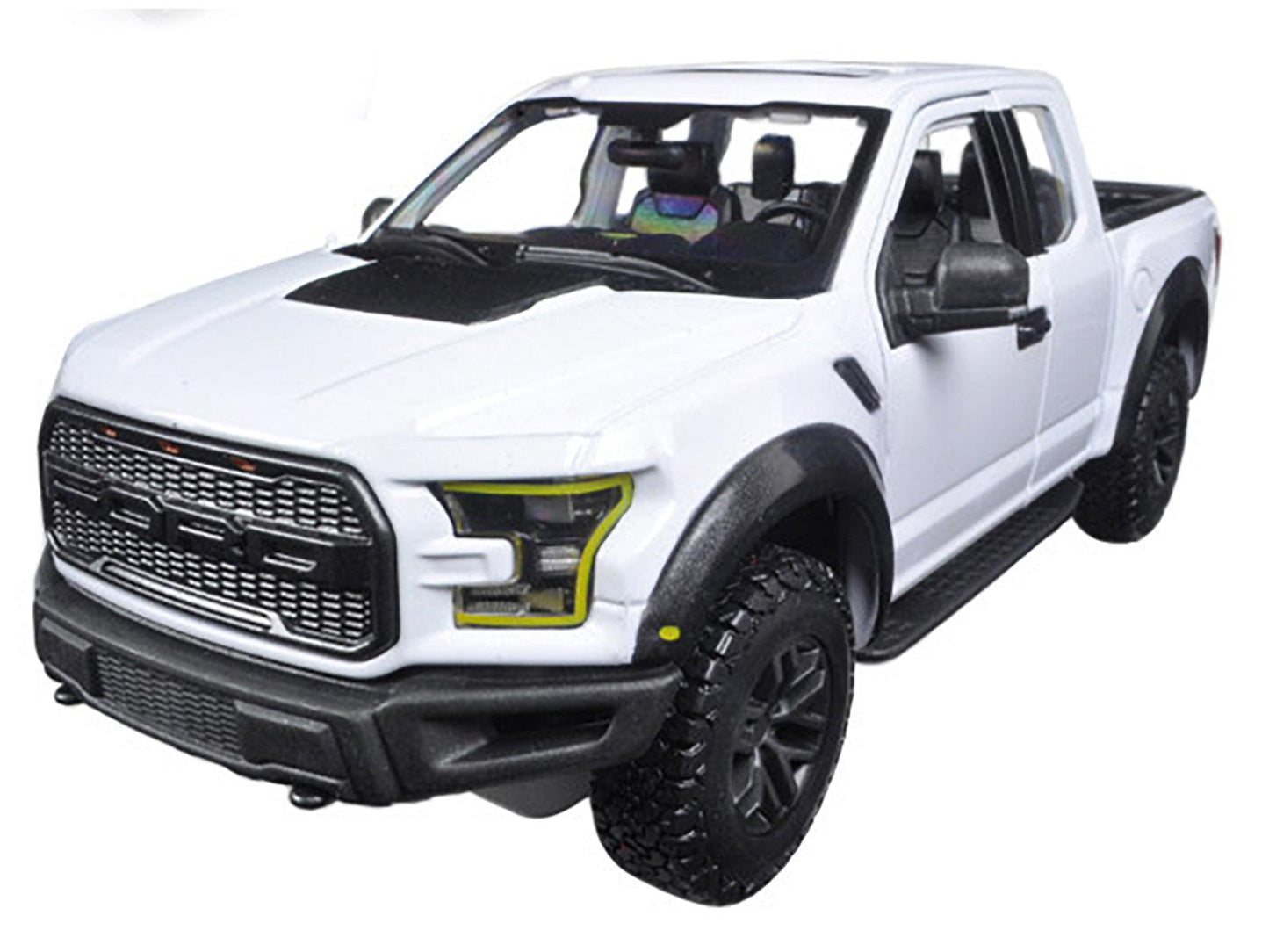 2017 Ford Raptor Pickup Truck White 1/24 Diecast Model Car by Maisto-DiecastModeler.com