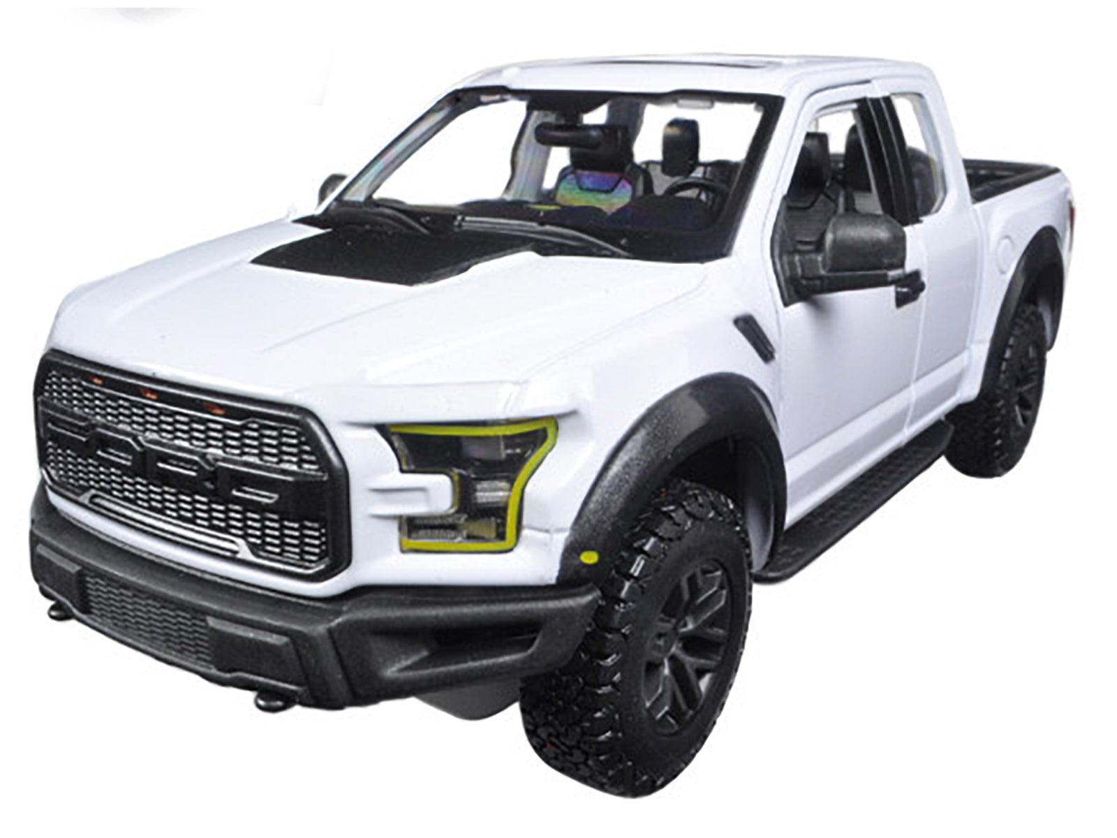 2017 Ford Raptor Pickup Truck White 1/24 Diecast Model Car by Maisto-DiecastModeler.com