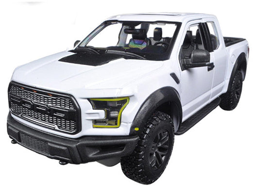 2017 Ford Raptor Pickup Truck White 1/24 Diecast Model Car by Maisto-DiecastModeler.com