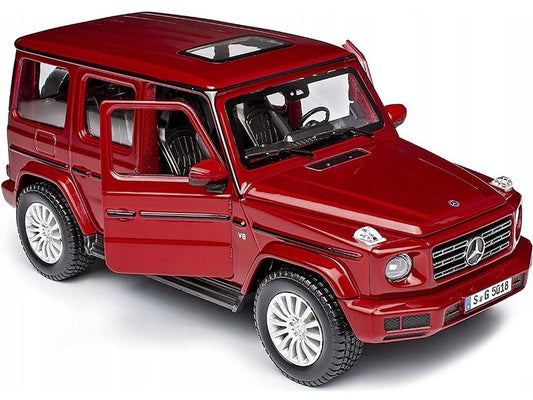 2019 Mercedes Benz G-Class with Sunroof Red Metallic 1/25 Diecast Model Car by Maisto-DiecastModeler.com