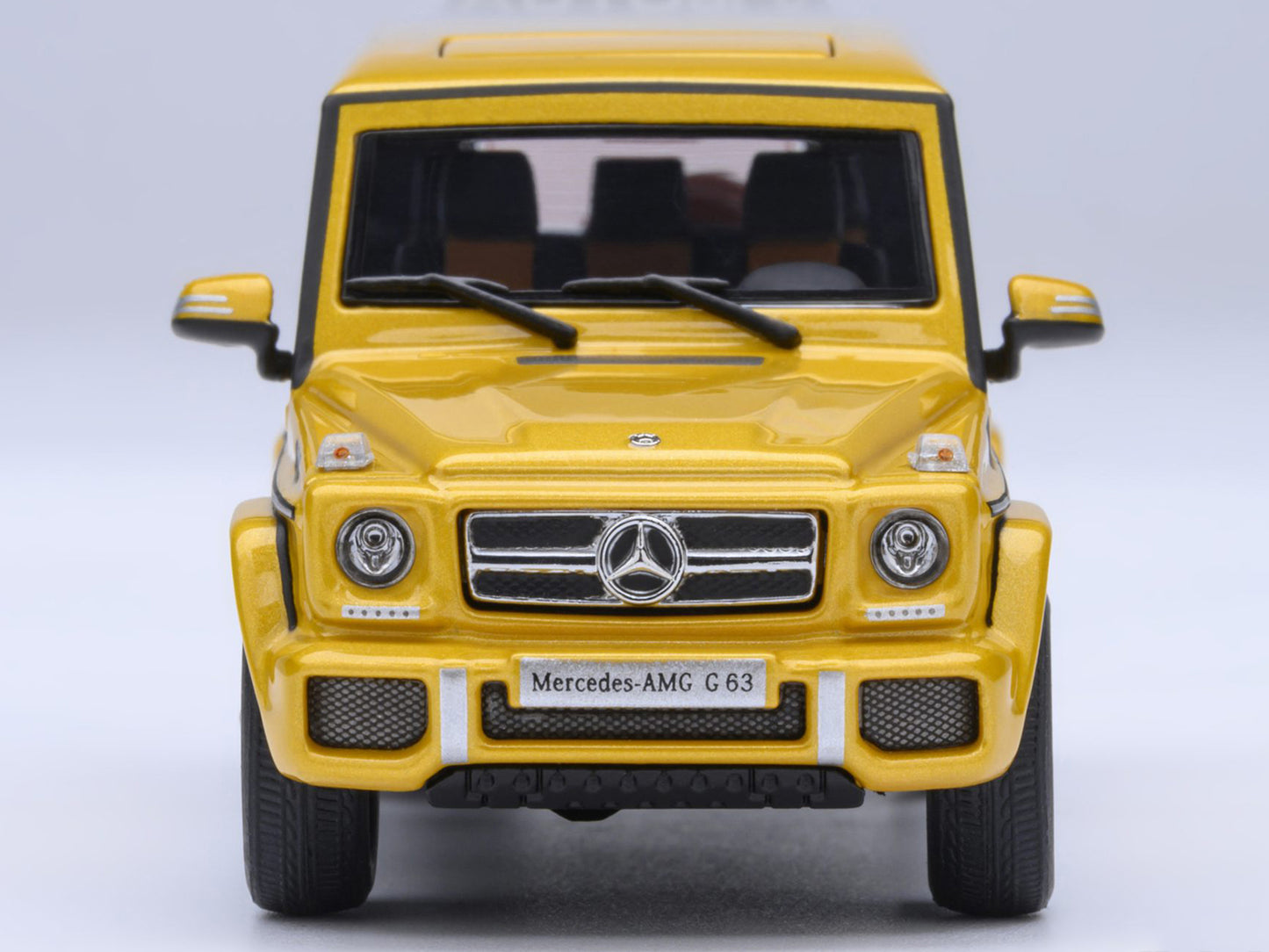 2017 Mercedes-Benz AMG G 63 Solar Beam Yellow 1/64 Model Car by Autoart