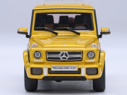 2017 Mercedes-Benz AMG G 63 Solar Beam Yellow 1/64 Model Car by Autoart