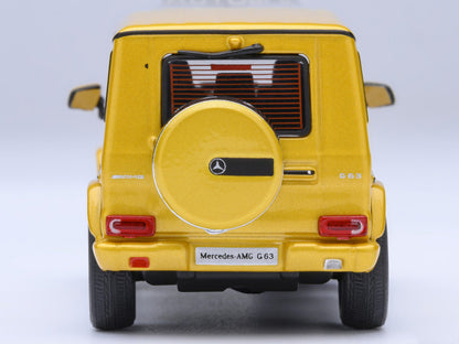 2017 Mercedes-Benz AMG G 63 Solar Beam Yellow 1/64 Model Car by Autoart