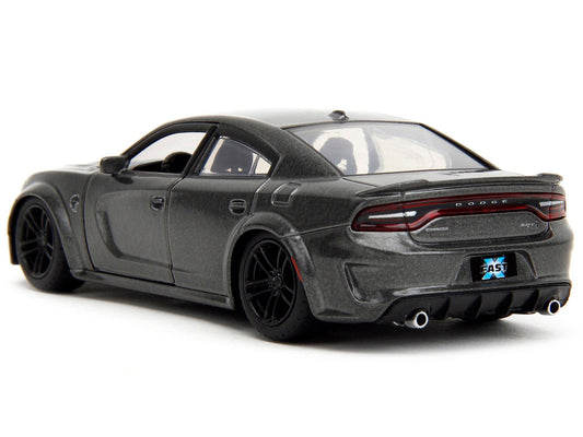 2021 Dodge Charger SRT Hellcat Gray Metallic "Fast X" (2023) Movie "Fast & Furious" Series 1/32 Diecast Model Car by Jada - DiecastModeler.com