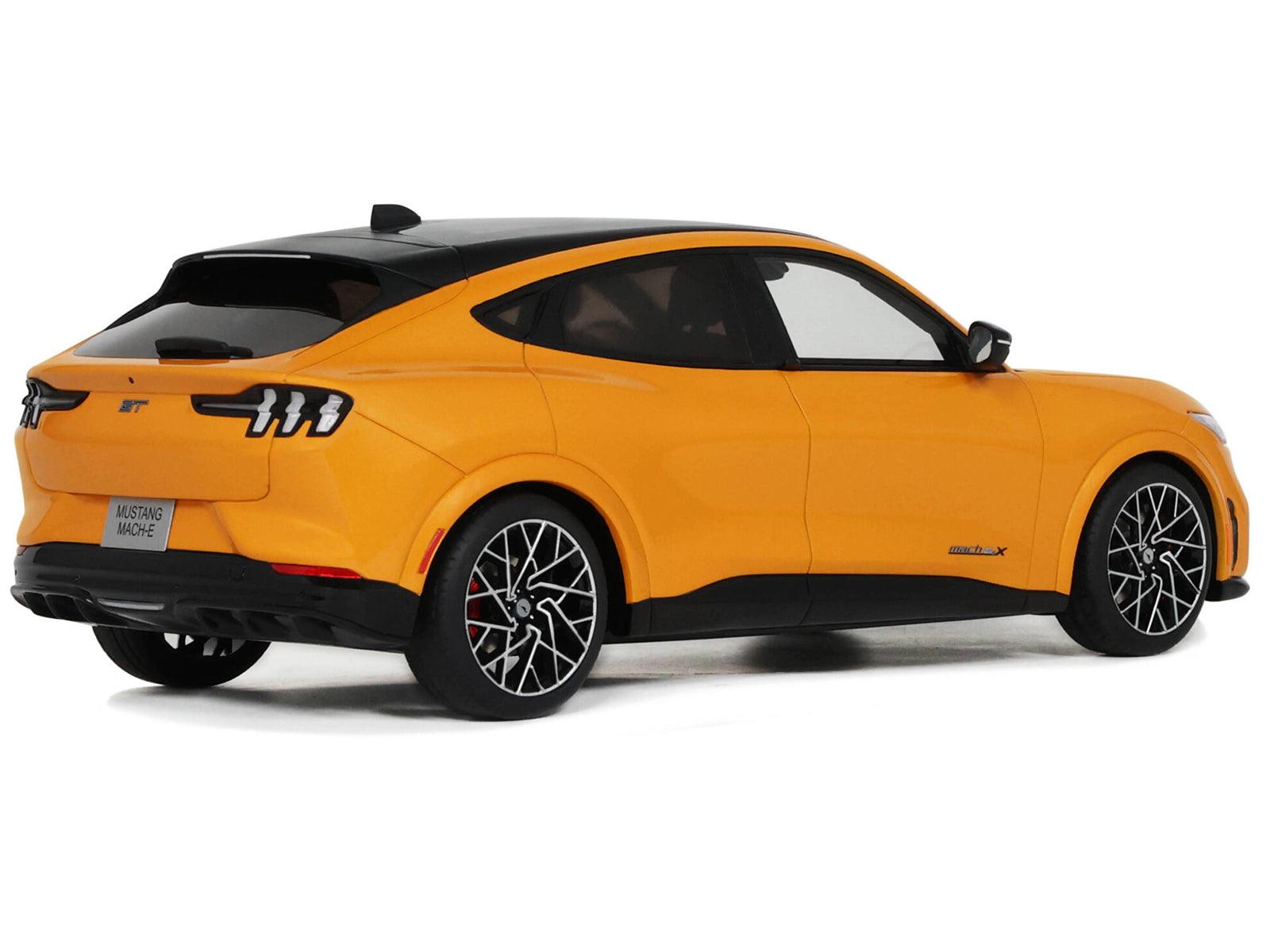 2021 Ford Mustang Mach E GT Performance Cyber Orange with Black Top 1/18 Model Car by Otto Mobile-DiecastModeler.com