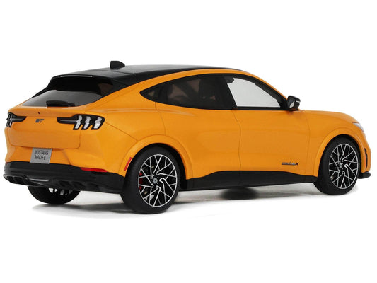 2021 Ford Mustang Mach E GT Performance Cyber Orange with Black Top 1/18 Model Car by Otto Mobile-DiecastModeler.com