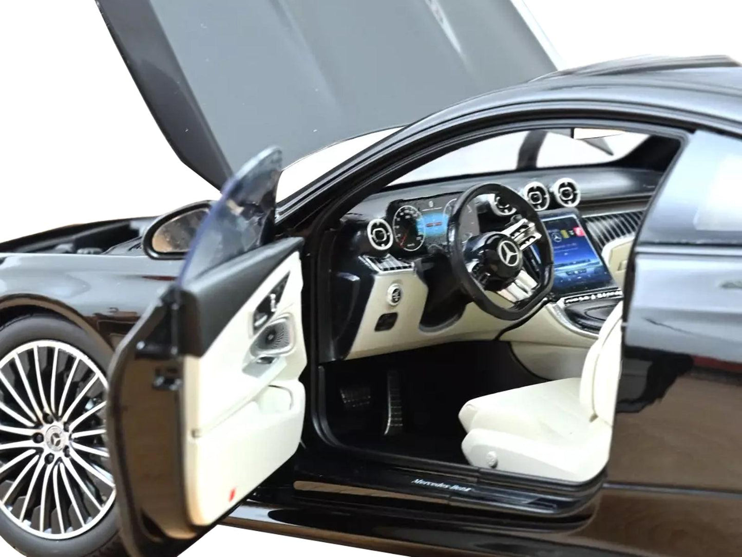 2024 Mercedes-Benz CLE Coupe Obsidian Black Metallic 1/18 Diecast Model Car by Norev-DiecastModeler.com