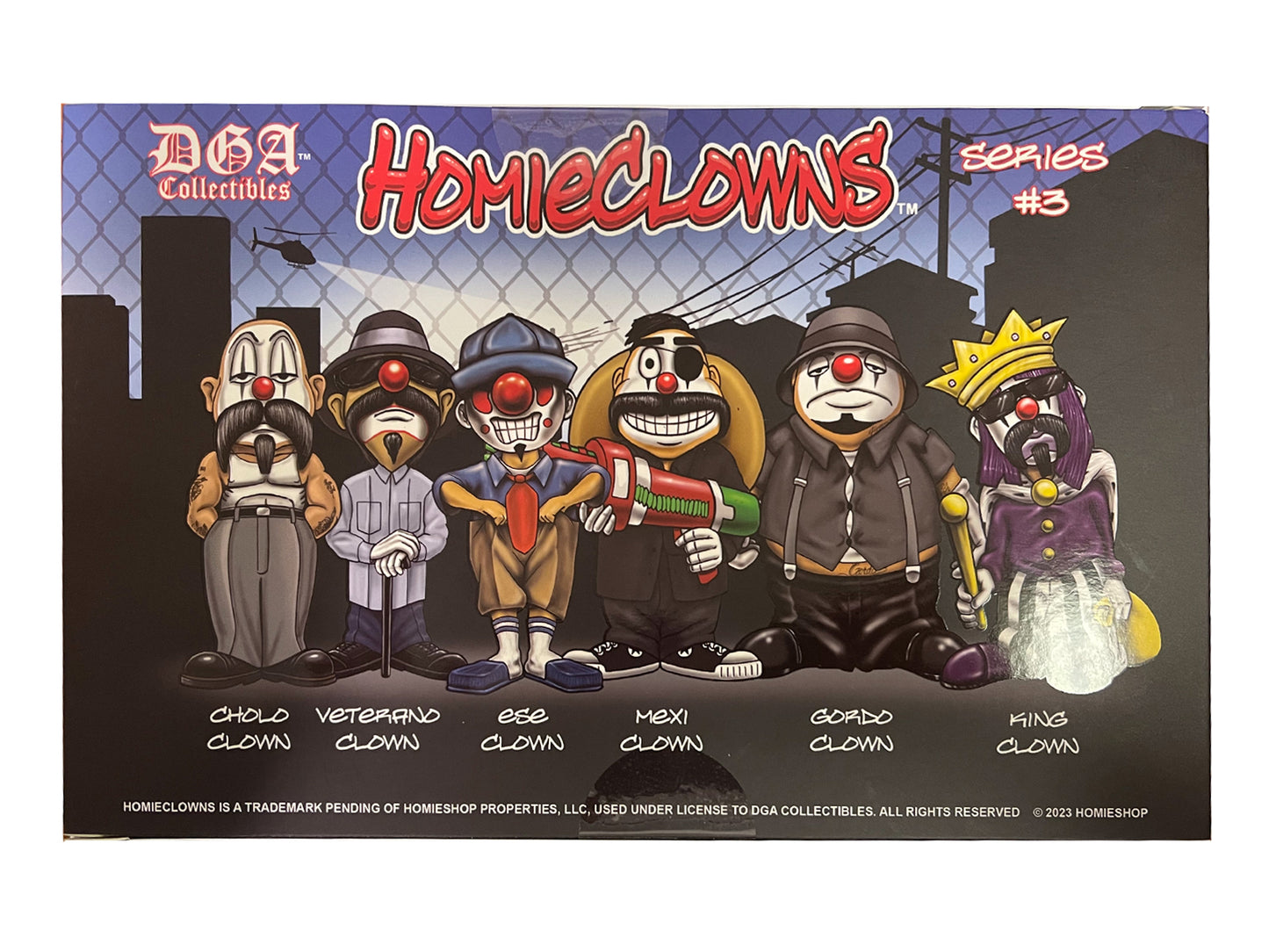 "HomieClowns" Series 3 2-Inch Figures Set of 6 Pieces by Homies-DiecastModeler.com