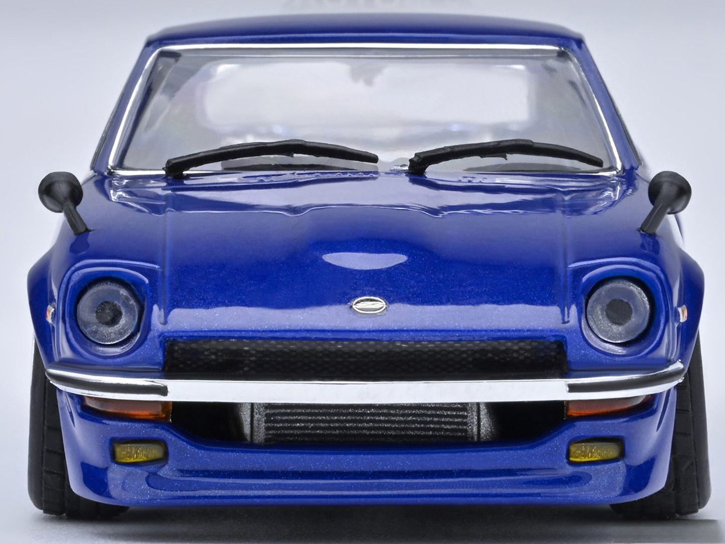 Nissan Fairlady Z RHD (Right Hand Drive) "Akuma No Z" Blue Metallic "Wangan Midnight - Comic #1 Version" Manga 1/64 Model Car by Autoart