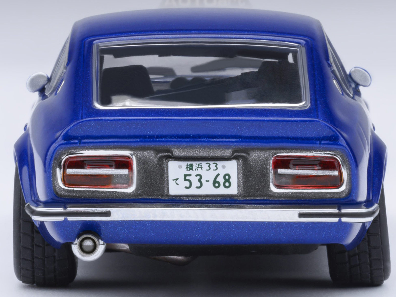 Nissan Fairlady Z RHD (Right Hand Drive) "Akuma No Z" Blue Metallic "Wangan Midnight - Comic #4 Version" Manga 1/64 Model Car by Autoart-DiecastModeler.com
