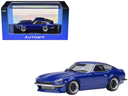 Nissan Fairlady Z RHD (Right Hand Drive) "Akuma No Z" Blue Metallic "Wangan Midnight - Comic #4 Version" Manga 1/64 Model Car by Autoart-DiecastModeler.com