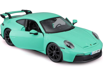 Porsche 911 GT3 Light Green 1/24 Diecast Model Car by Bburago-DiecastModeler.com