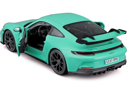 Porsche 911 GT3 Light Green 1/24 Diecast Model Car by Bburago-DiecastModeler.com