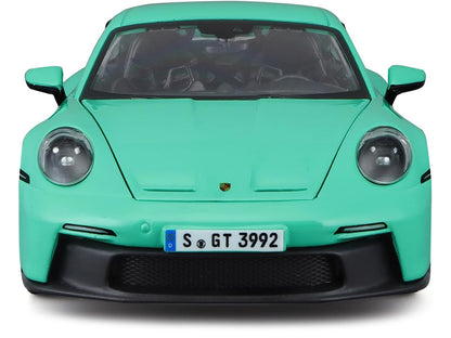 Porsche 911 GT3 Light Green 1/24 Diecast Model Car by Bburago-DiecastModeler.com