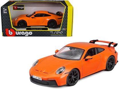 Porsche 911 GT3 Orange 1/24 Diecast Model Car by Bburago-DiecastModeler.com