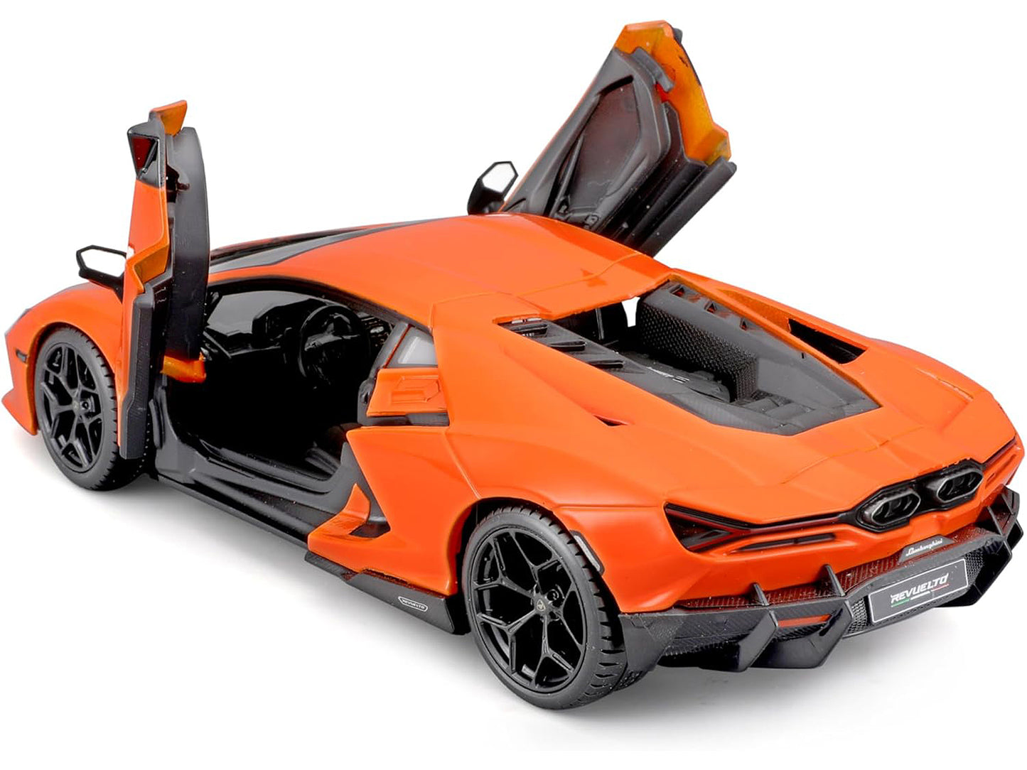 Lamborghini Revuelto Orange "Italian Design" Series 1/24 Diecast Model Car by Bburago-DiecastModeler.com
