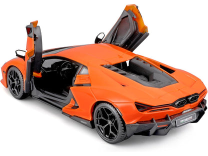 Lamborghini Revuelto Orange "Italian Design" Series 1/24 Diecast Model Car by Bburago-DiecastModeler.com