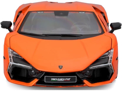 Lamborghini Revuelto Orange "Italian Design" Series 1/24 Diecast Model Car by Bburago