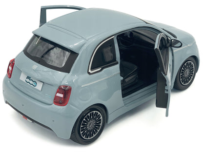 2023 Fiat 500e Light Blue 1/24 Diecast Model Car by Bburago